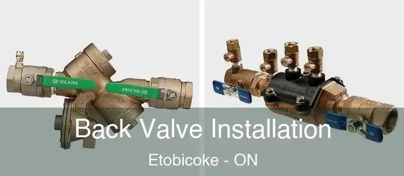  Back Valve Installation Etobicoke - ON